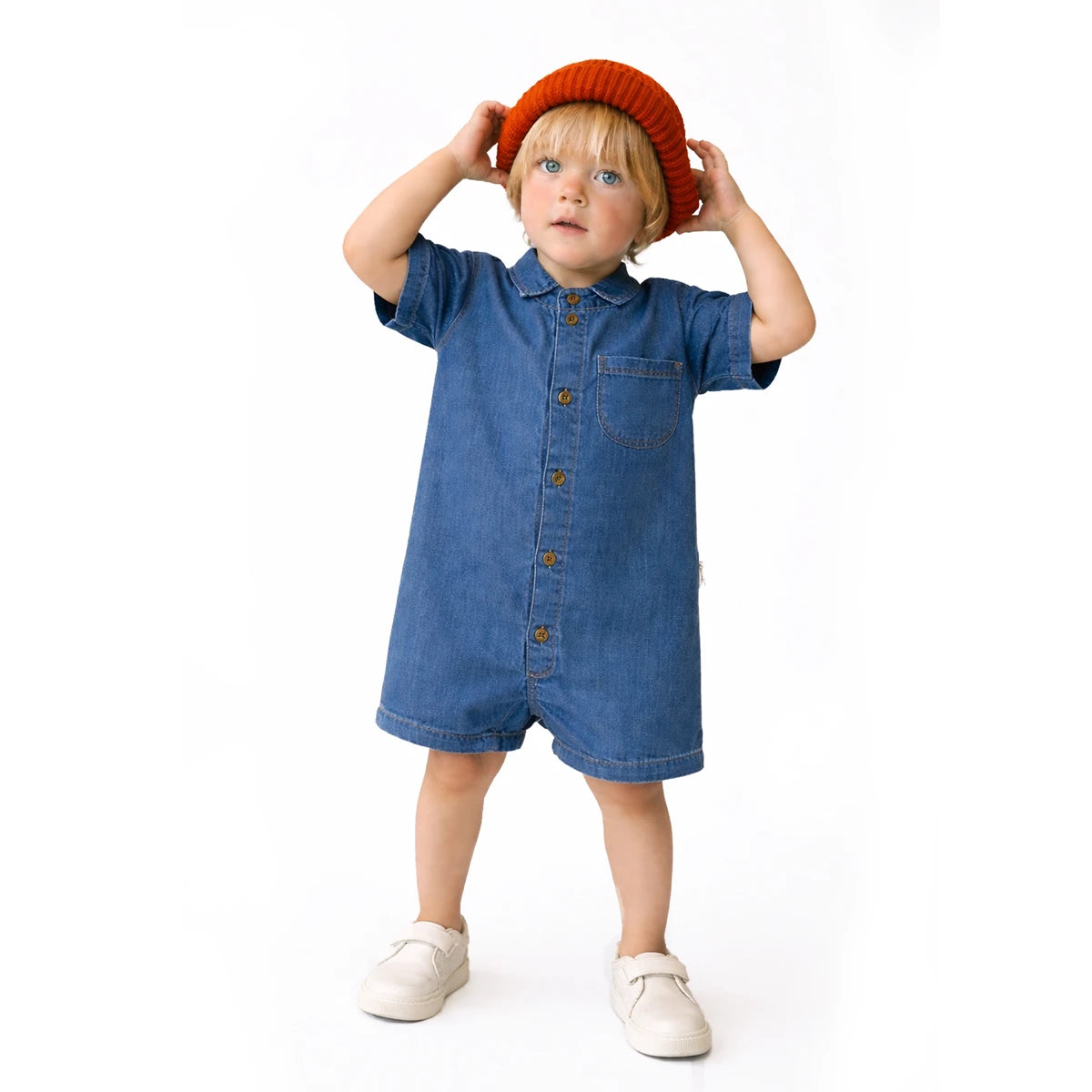 %100 Pamuk Unisex  Bebek Tulum, 9-24 Ay