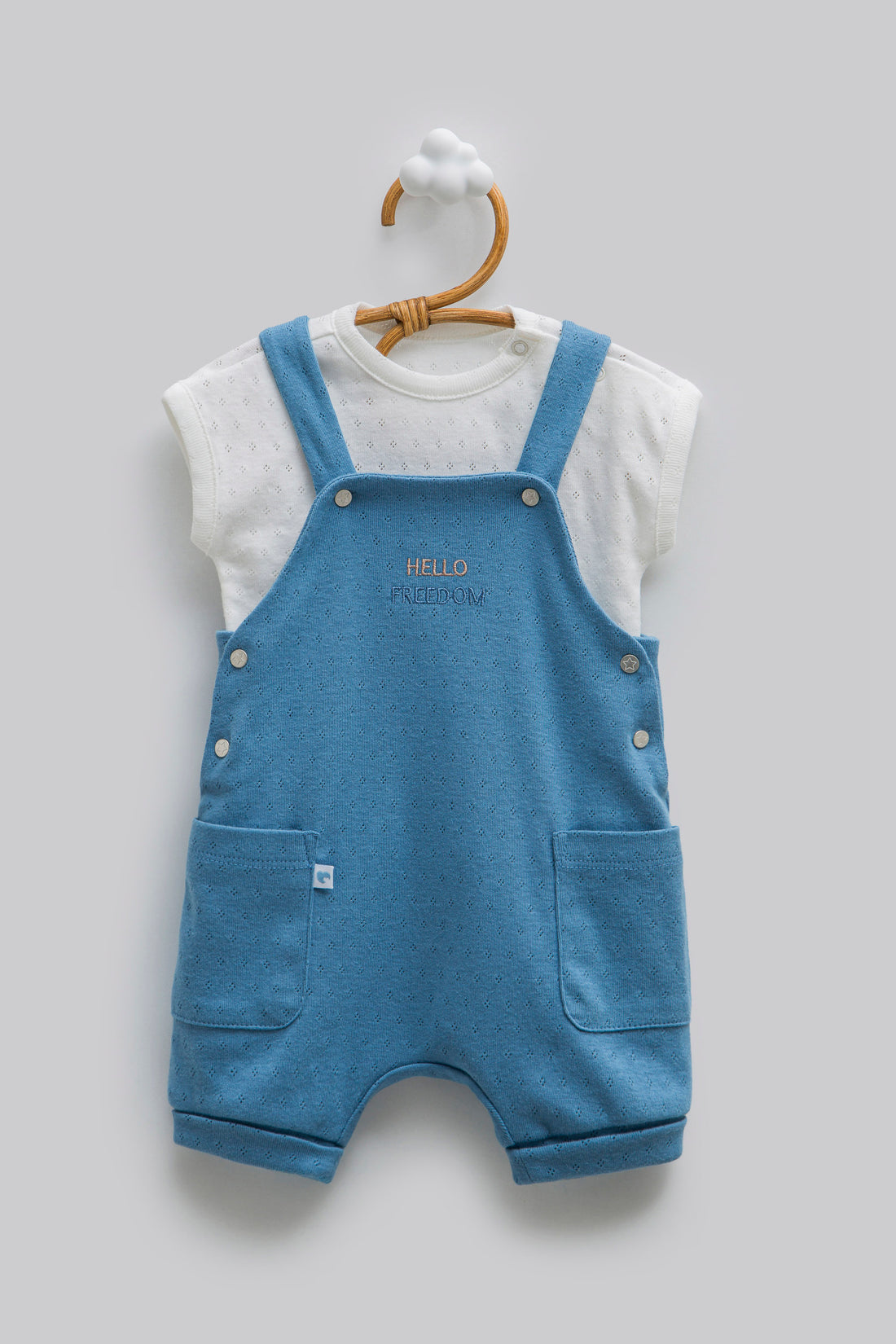 OEKO-TEX,% 100 Pamuk, Jakarlı Salopet Takım, 1–12 Ay