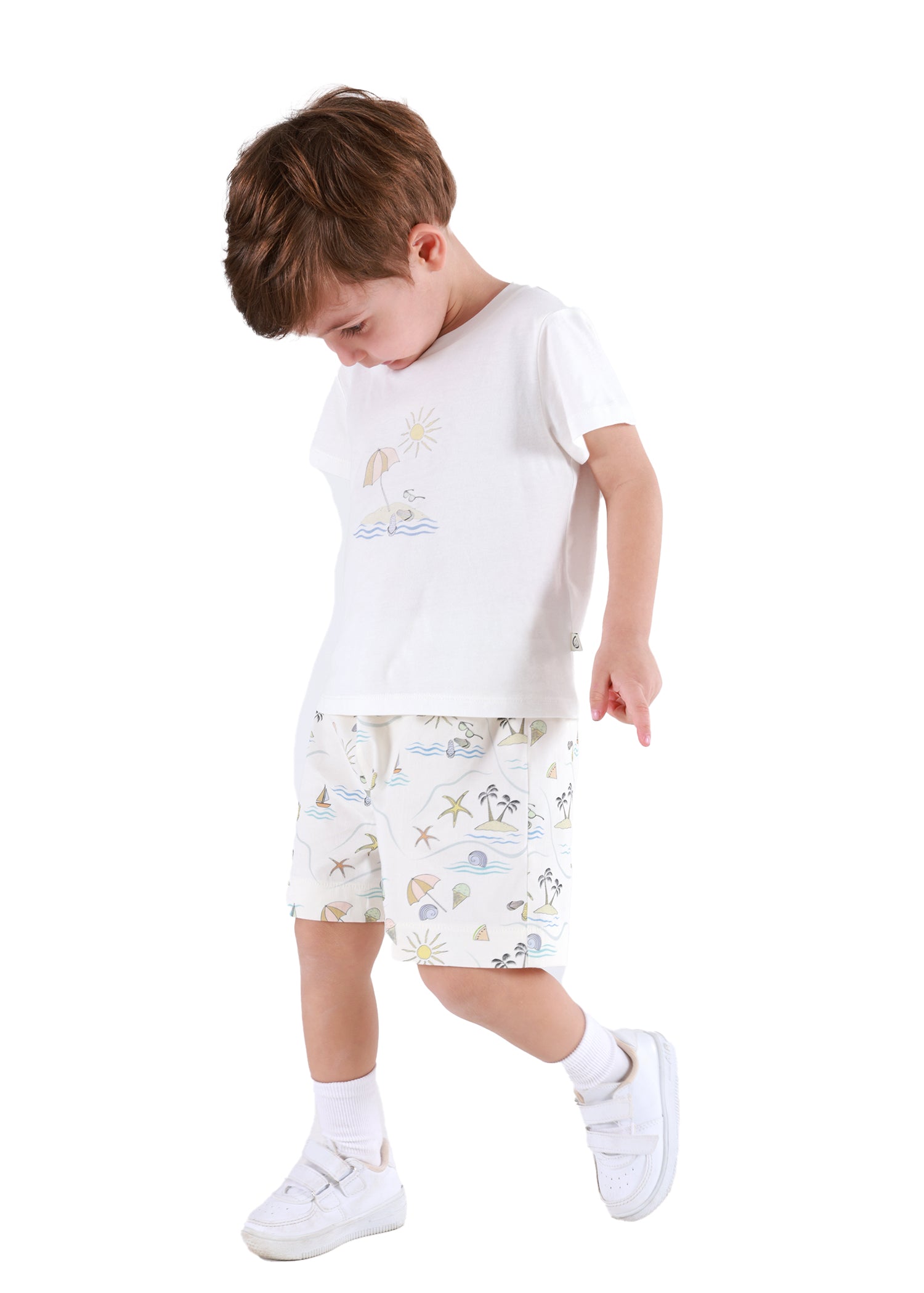 Pamuklu, Gabardin, Erkek Çocuk  Şort , 2-4 Yaş