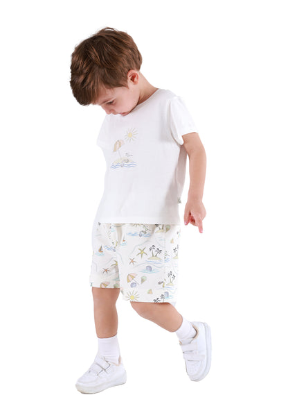 Pamuklu, Gabardin, Erkek Çocuk  Şort , 2-4 Yaş