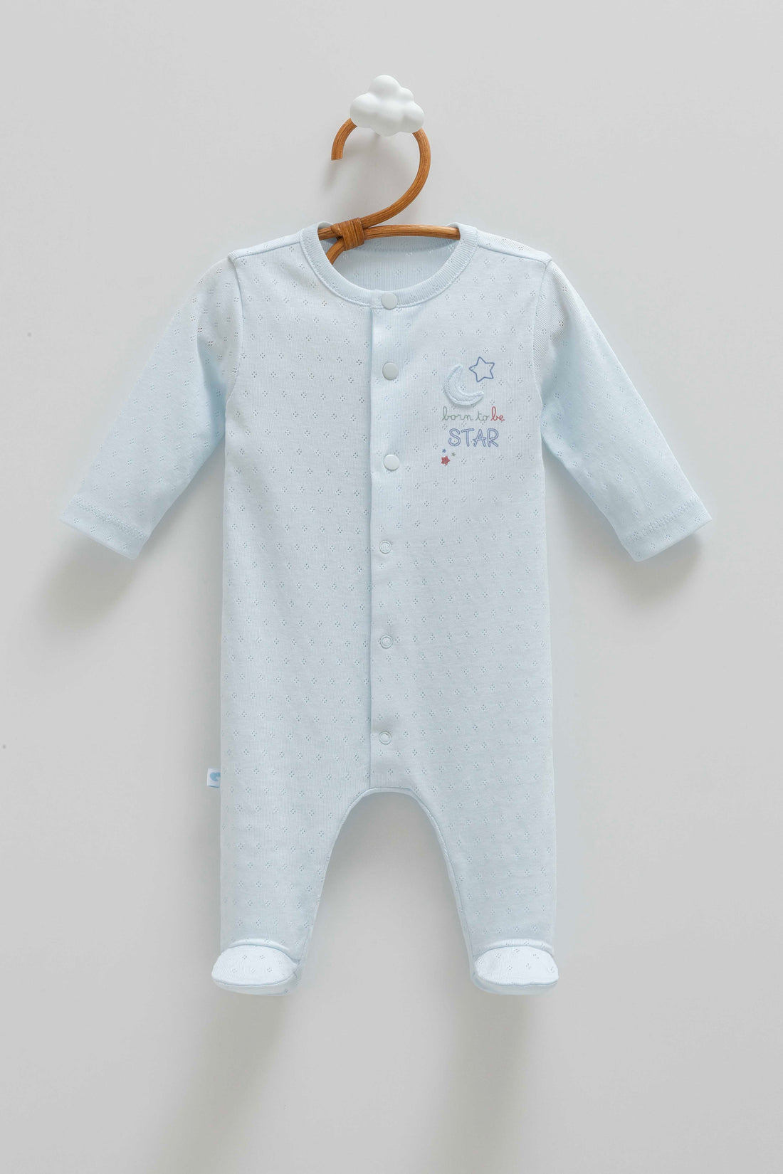 OEKO-TEX, %100 Pamuk Jakarlı Erkek Bebek Tulum, 0-6 Ay