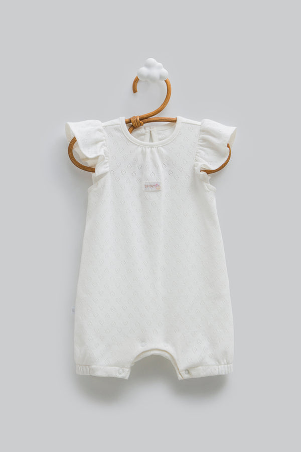 OEKO-TEX, 100% Cotton Baby Girl Romper, Newborn, 0-9 Months