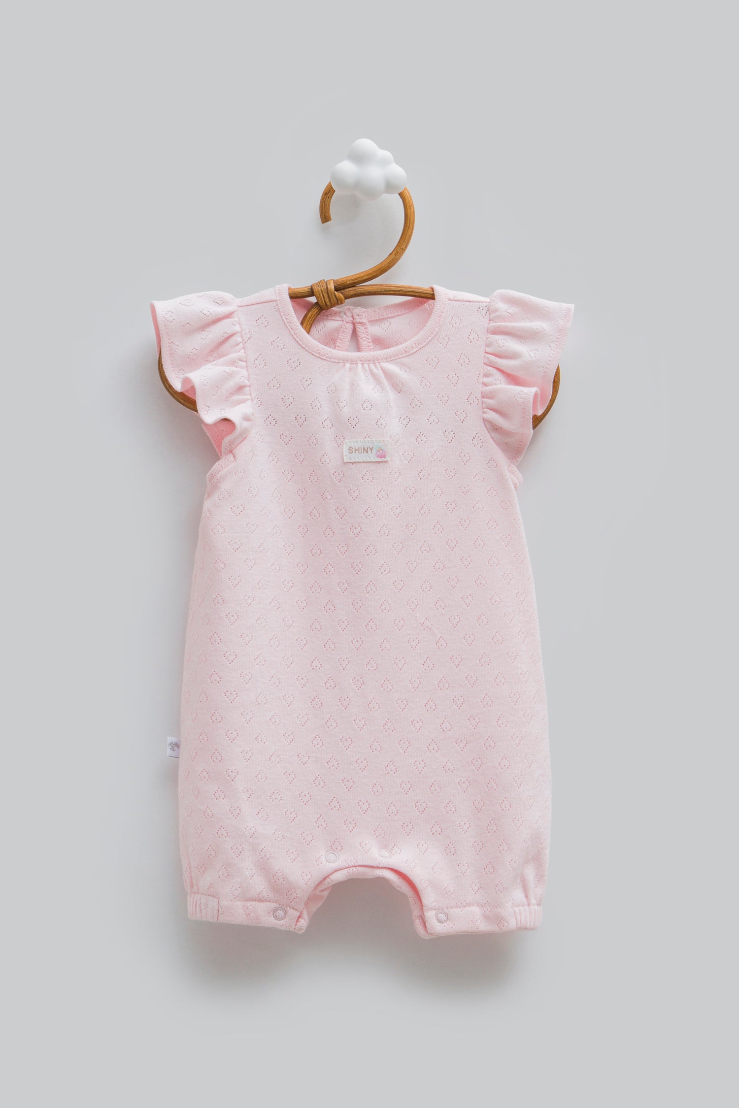 OEKO-TEX,%100 Pamuk Jakarlı Kız Bebek Tulum, Yenidoğan, 0-9 Ay