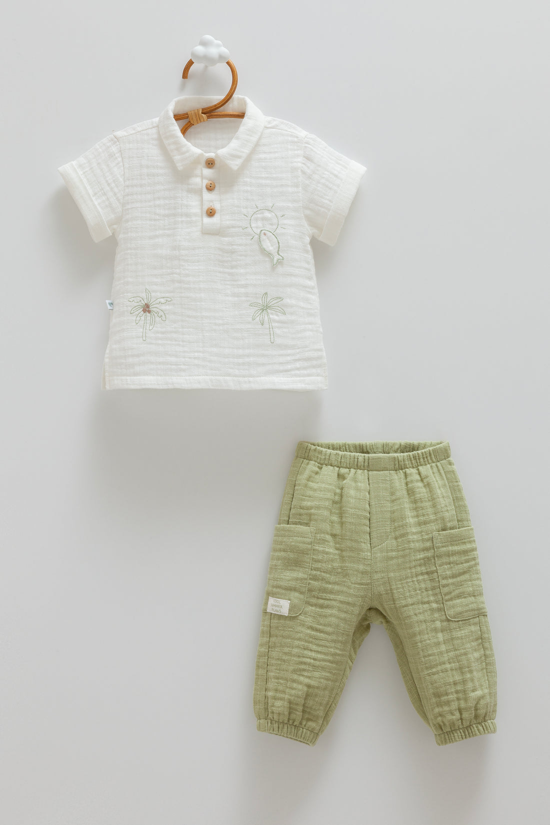 OEKO-TEX, % 100 Pamuk Müslin, Erkek 2&