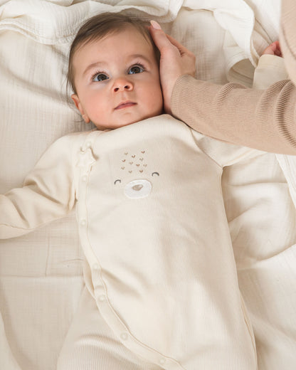 OEKO-TEX, Pamuklu, Unisex Bebek Tulum, Yenidoğan, 0-6 ay