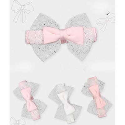 Glittery Tulle Bow Baby Hairband