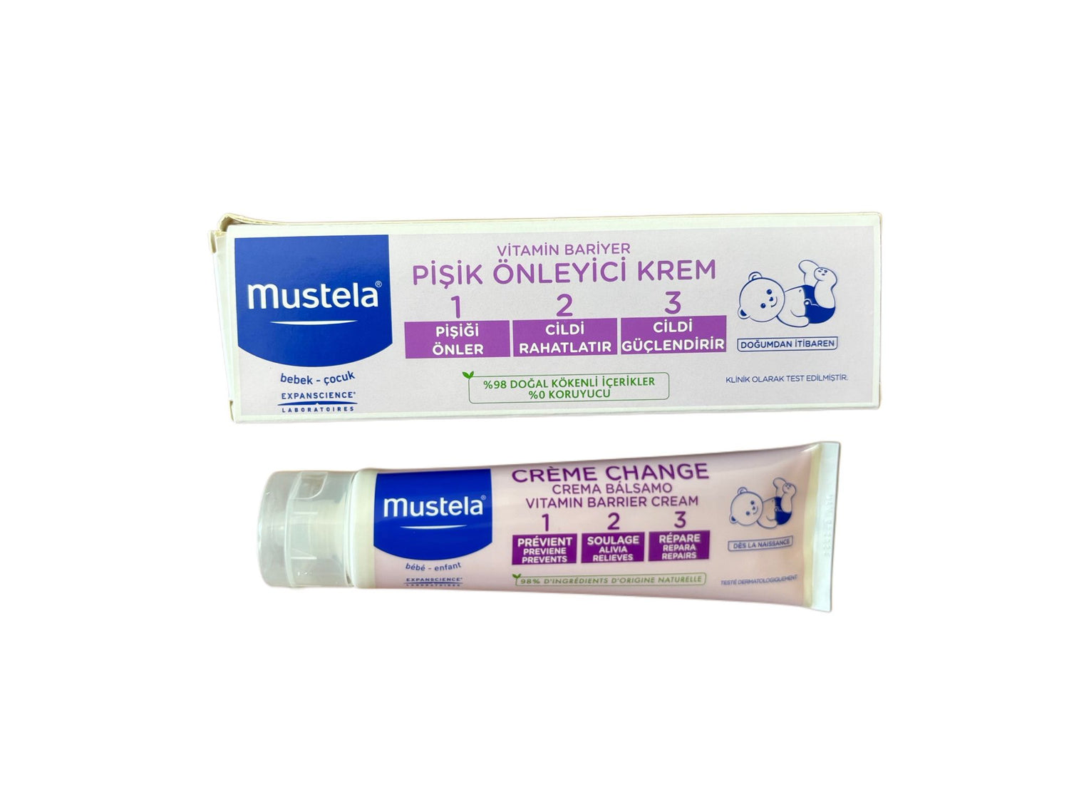 Mustela Vitamin Barrier Cream 1.2.3 Diaper Rash Cream 100 ml