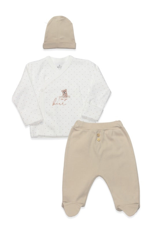 GOTS, Organic Cotton, 3-Piece Baby Hospital Outfit, Newborn Set, 0-6 Months