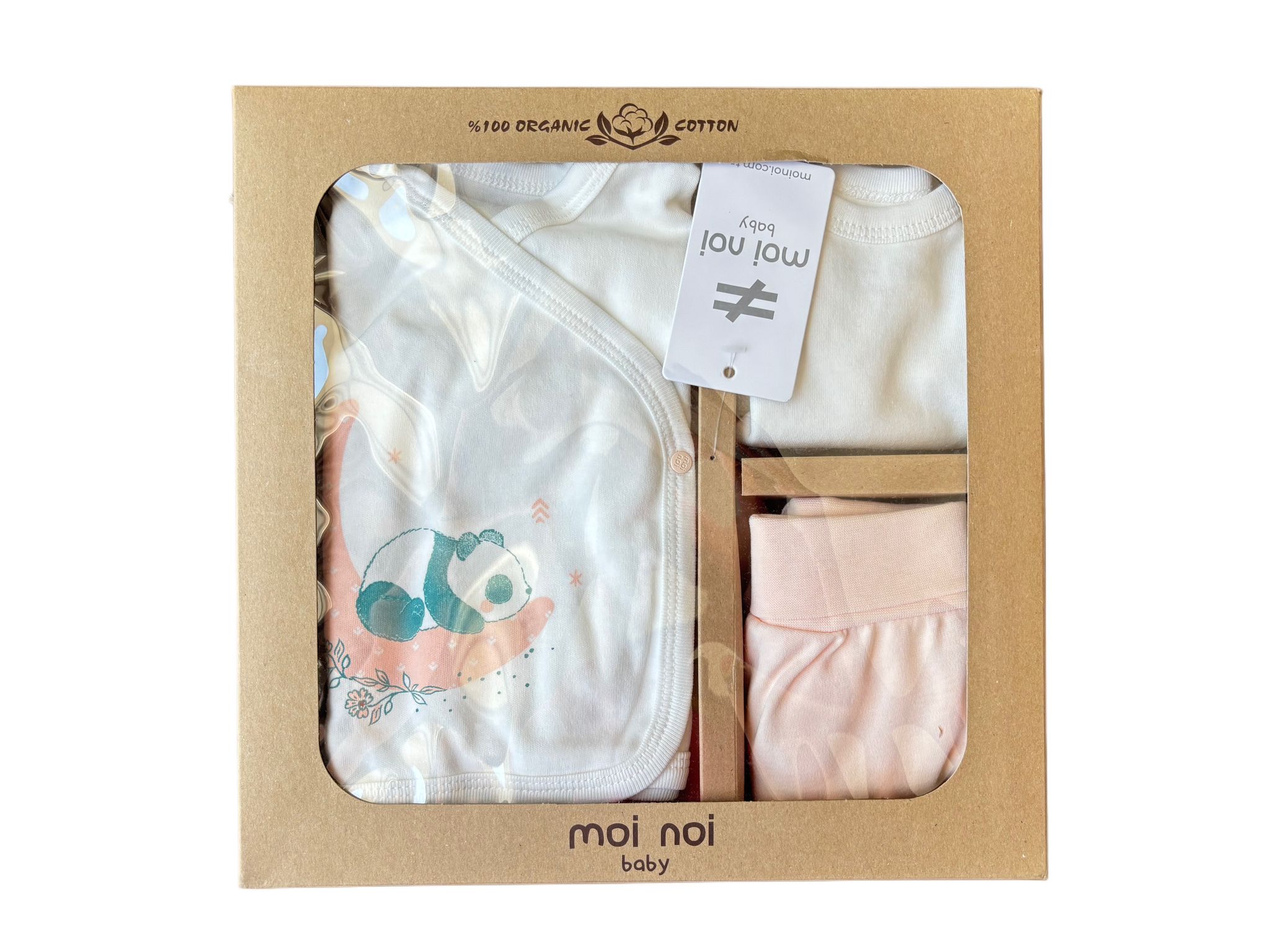 OEKO-TEX Certified, Organic, Girl Baby 5-Piece Hospital Discharge Set