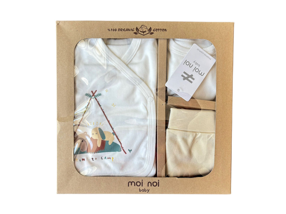 OEKO-TEX Certified, Organic, Baby Boy 5-Piece Hospital Discharge Set