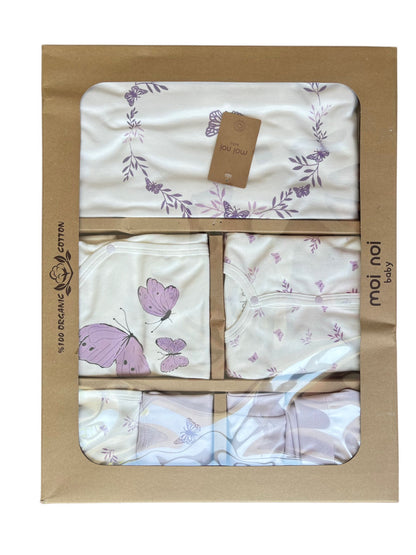 OEKO-TEX Certified, Organic, Baby Girl, Butterfly, 10-Piece Hospital Exit Set