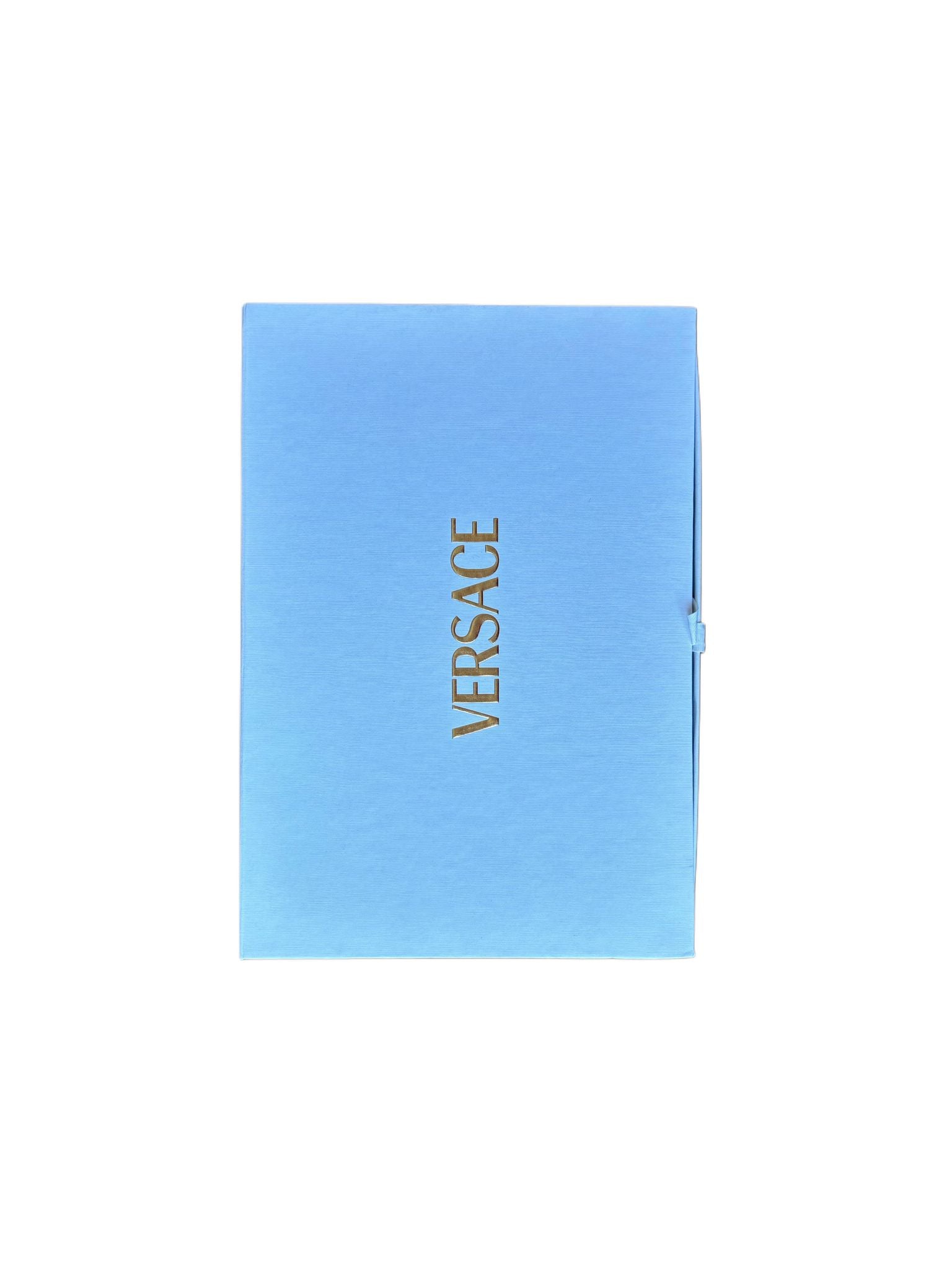 VERSACE Logo Desenli Tulum ve Önlük, 6-9 Ay