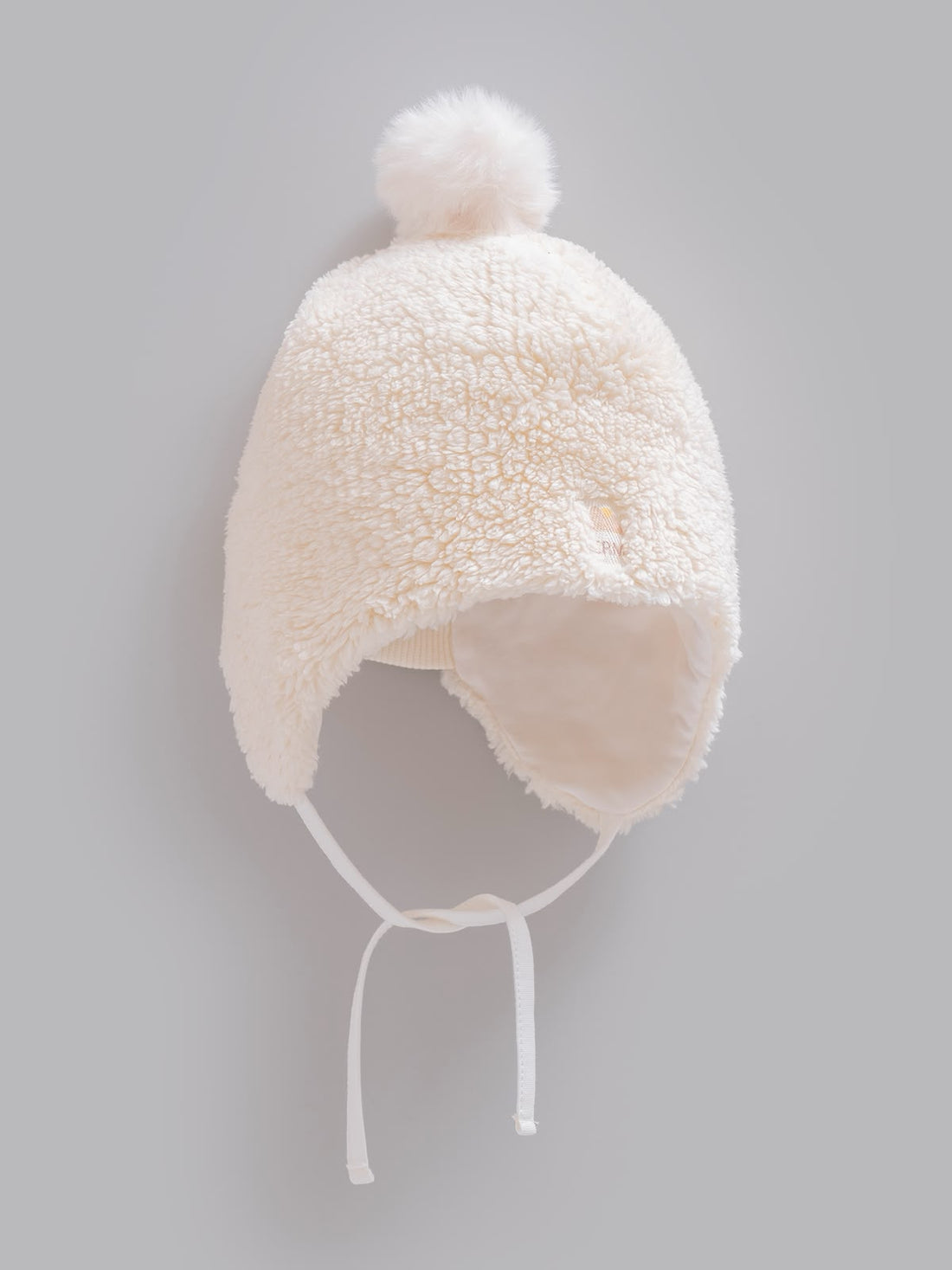 Pamuklu, Unisex Bebek Ponponlu Kulak Korumalı Kışlık Şapka, 3-18 Ay