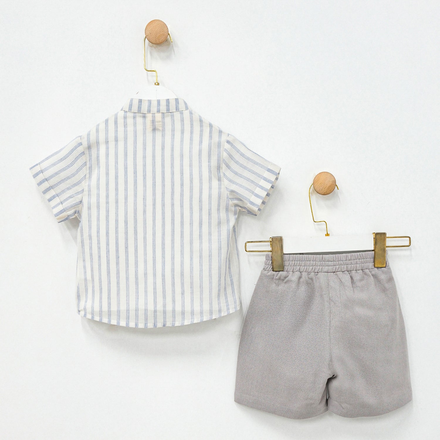 Erkek Bebek 3’lü Safari Takım, %100 Pamuk,6–24 Ay