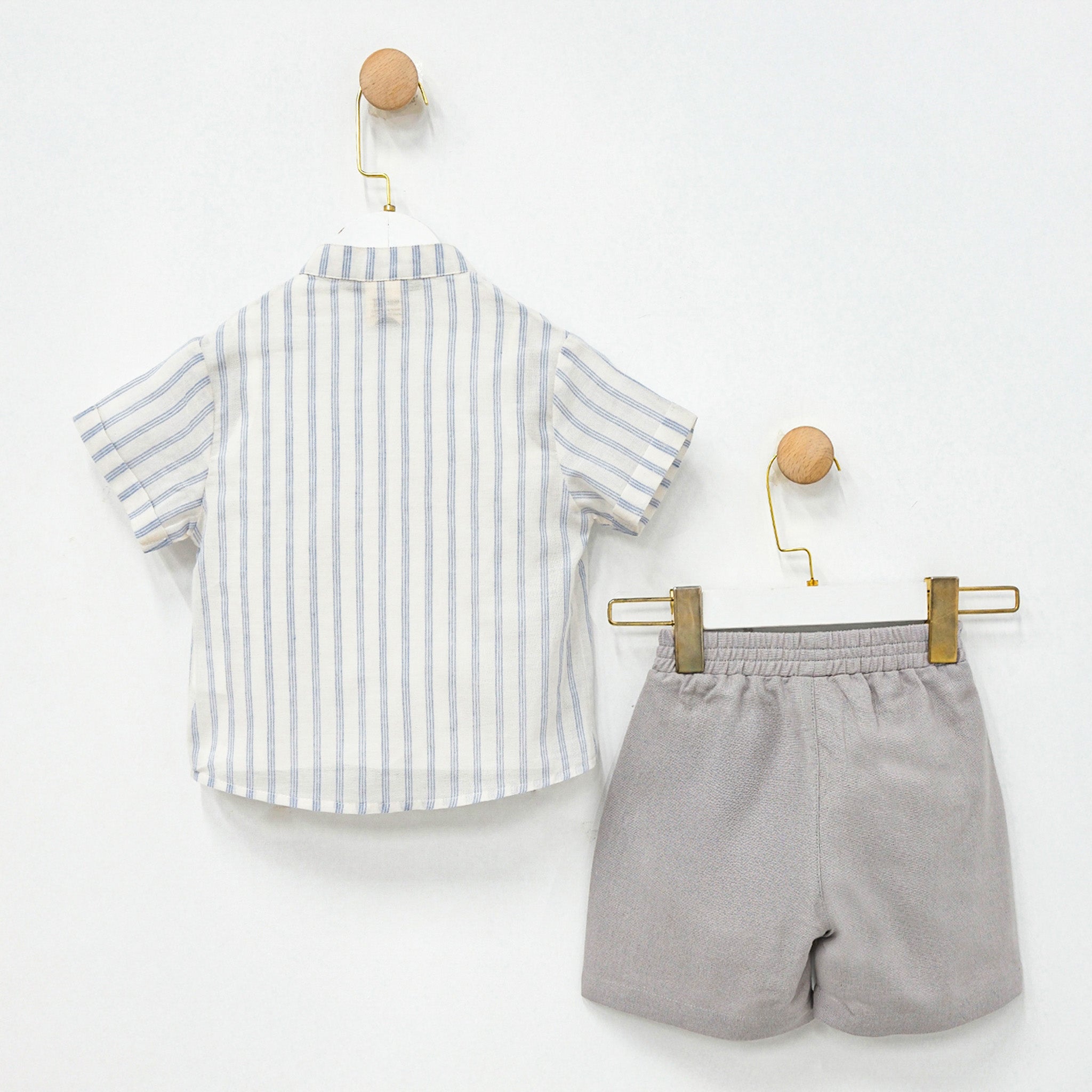 Erkek Bebek 3’lü Safari Takım, %100 Pamuk,6–24 Ay