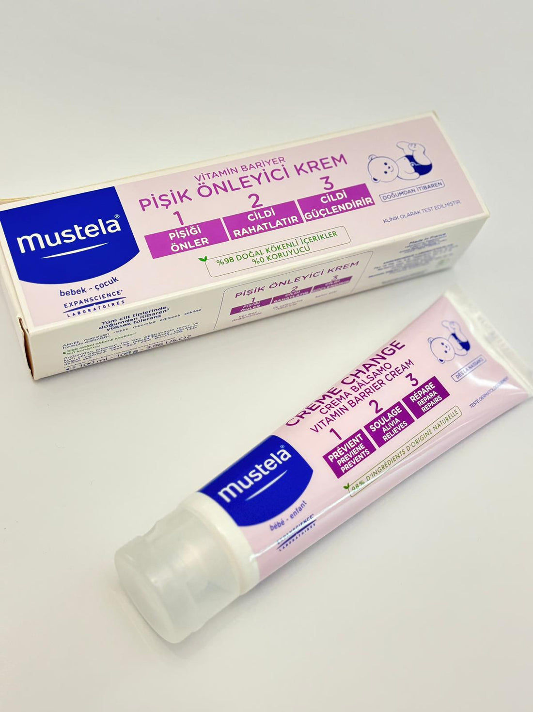 Mustela Vitamin Barrier Cream 1.2.3 Diaper Rash Cream 100 ml