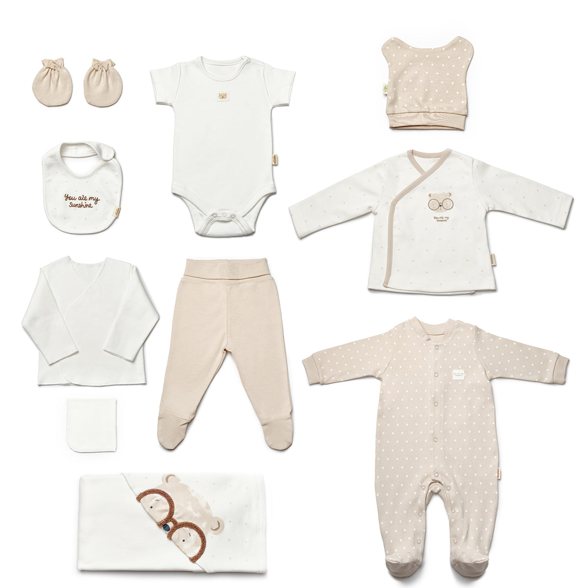 GOTS Sertifikalı, Organik, Unisex, Ayıcıklı 10&