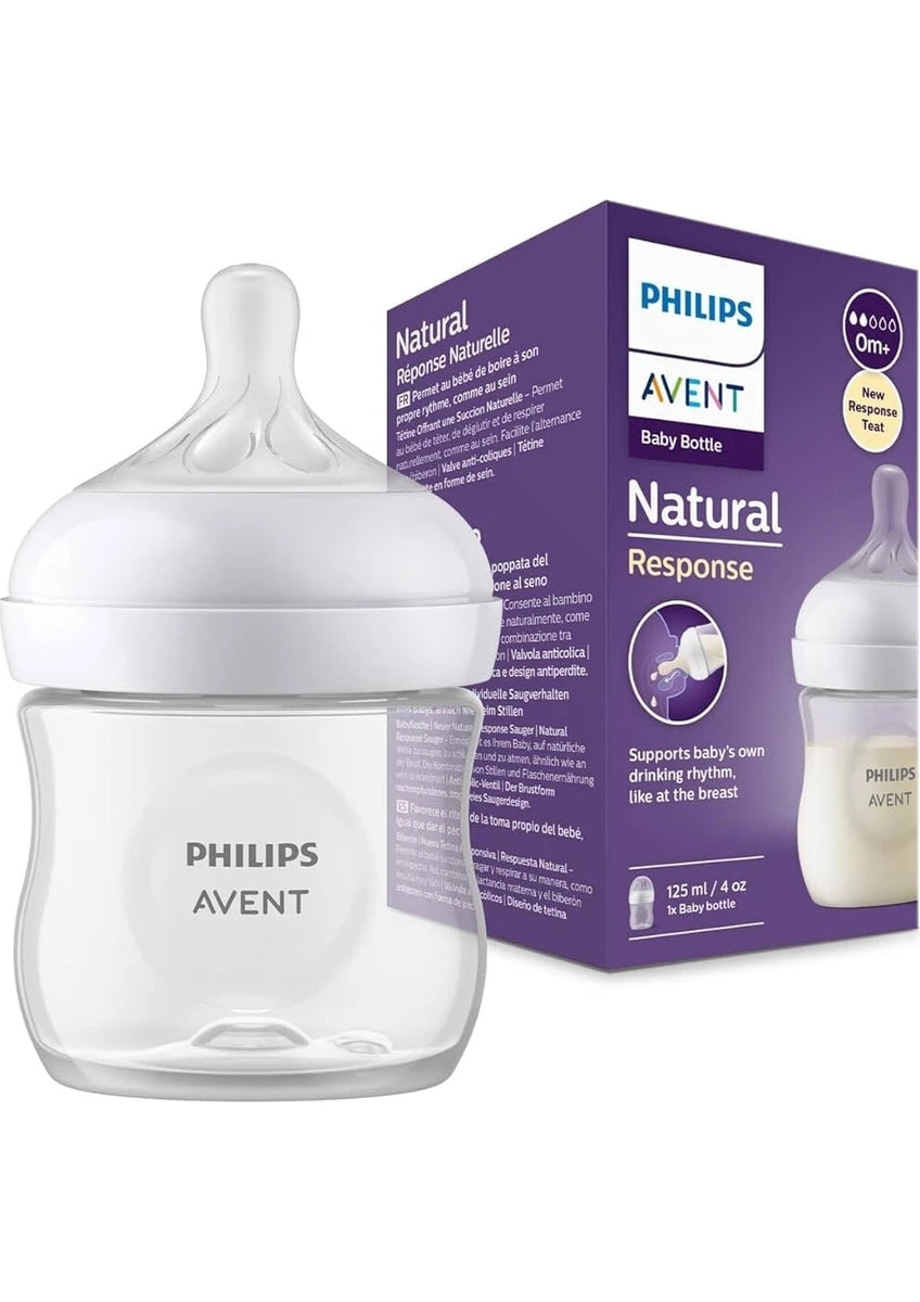 Philips Avent Natural Response PP Biberon 0 Ay+125ml SCY900/01 (Anti-Kolik, BPA İçermez)