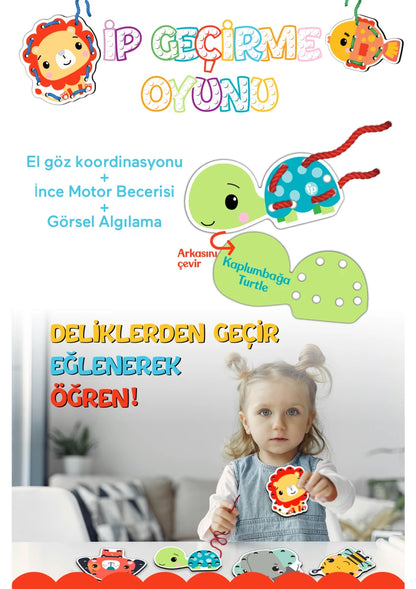 Fisher-Price İp Geçirme Oyunu – Eğlenceli ve Öğretici Aktivite (3+ Yaş)