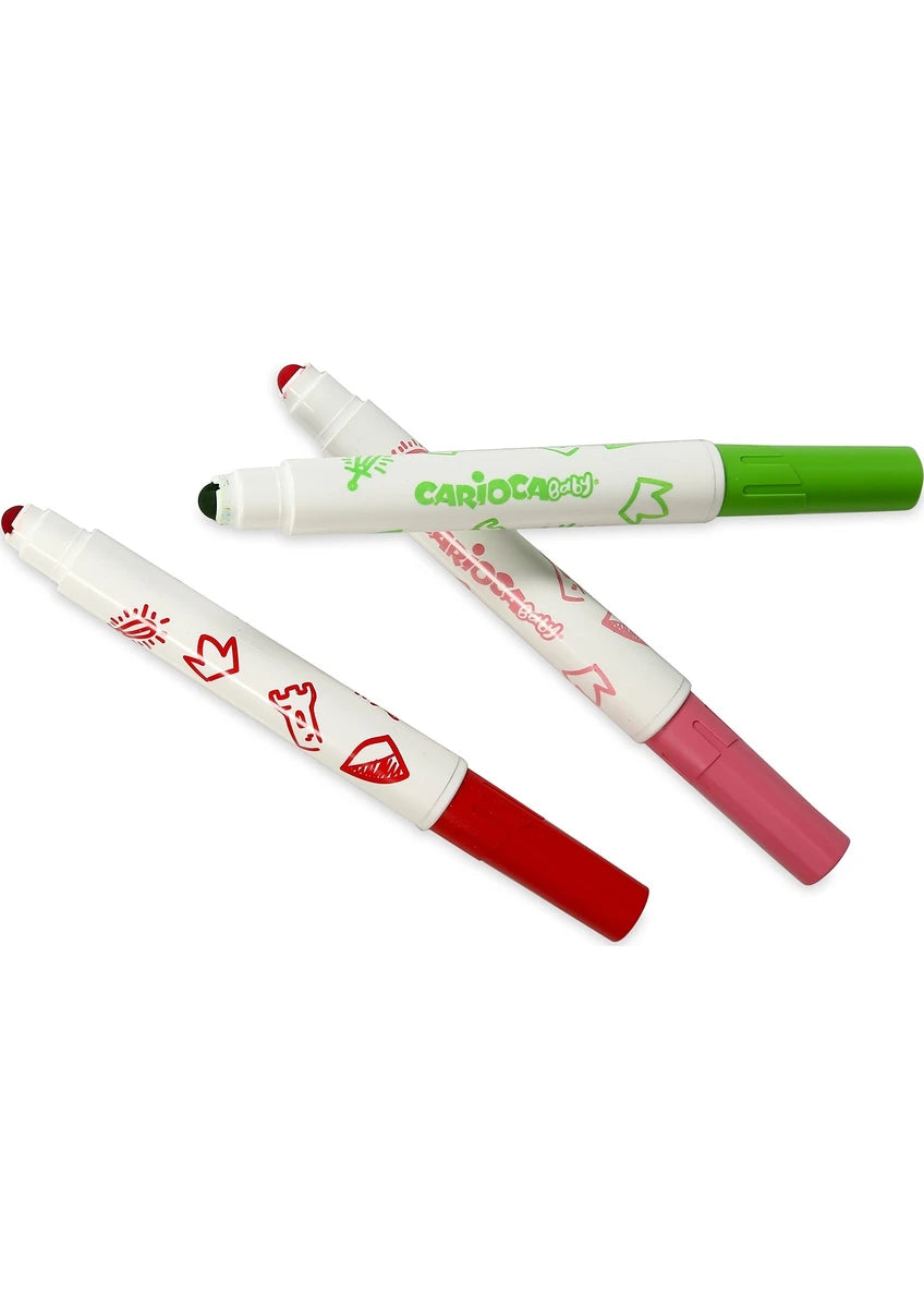 Carioca Jumbo Bebek Süper Yıkanabilir Keçeli Boya Kalemi 6&