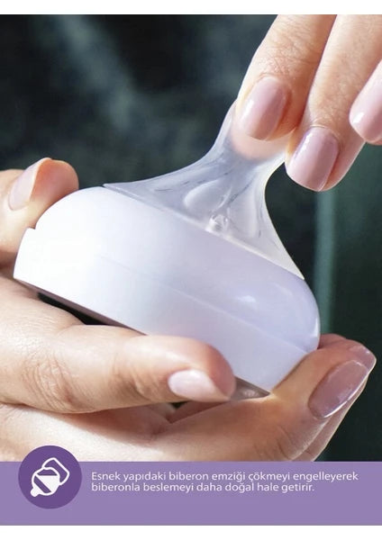 Philips Avent Natural Response PP Biberon 0 Ay+125ml SCY900/01 (Anti-Kolik, BPA İçermez)