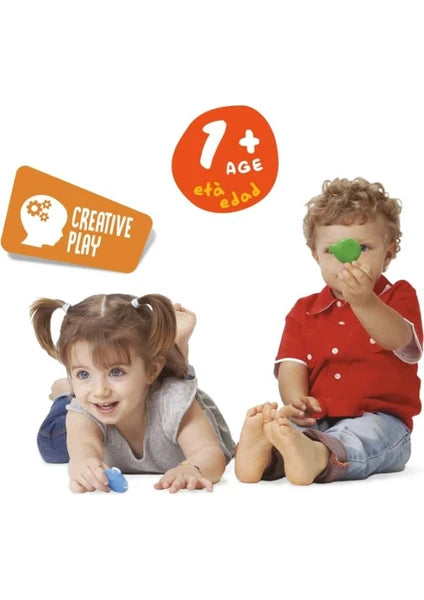 Carioca Teddy Şekilli Kirletmeyen Mum Boyalar 6&