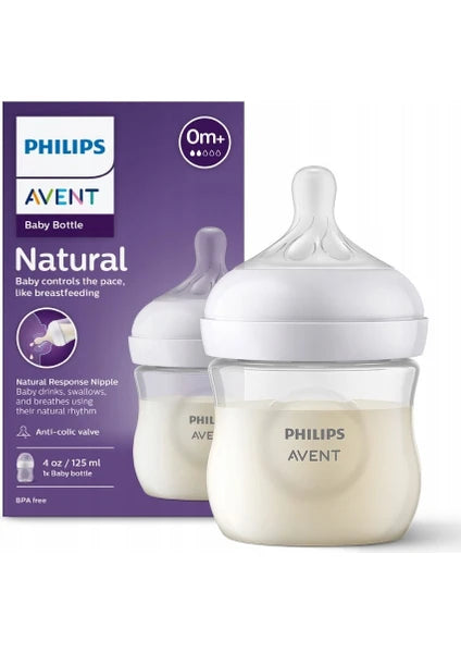 Philips Avent Natural Response PP Biberon 0 Ay+125ml SCY900/01 (Anti-Kolik, BPA İçermez)