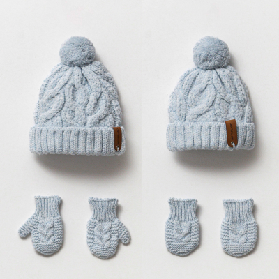 OEKO TEX, Kışlık Bere Eldiven Takım, Unisex, 0-12 ay